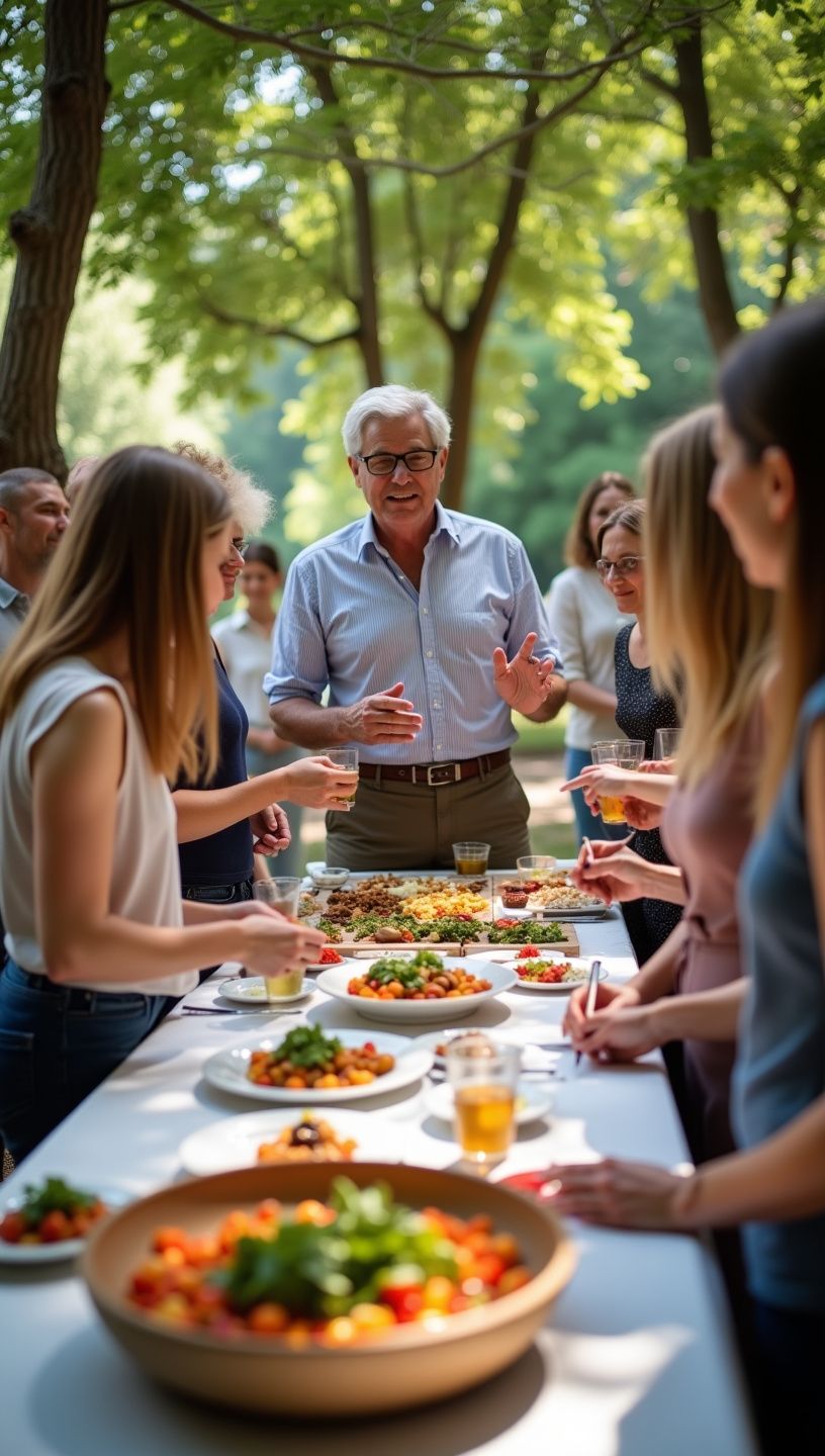 Άνθρωποι που κάνουν γιόγκα σε όμορφο φυσικό τοπίο